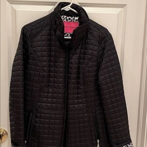 Betsey Johnson black quilted jacket